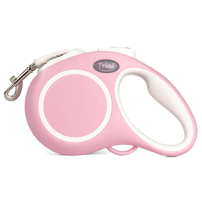 Рулетка Triol Urban S (до 15 кг) 5 м лента розовый для собак