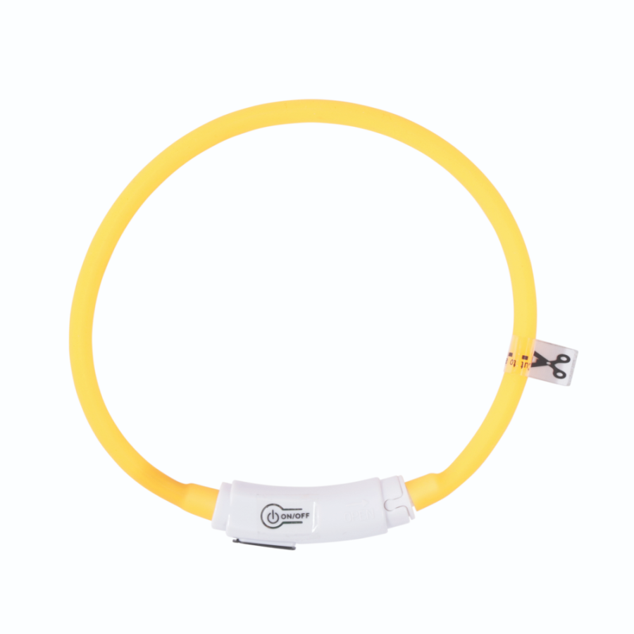 Ошейник Mpets FLASH LED светящийся силикон оранжевый для собак 1*35 см 2