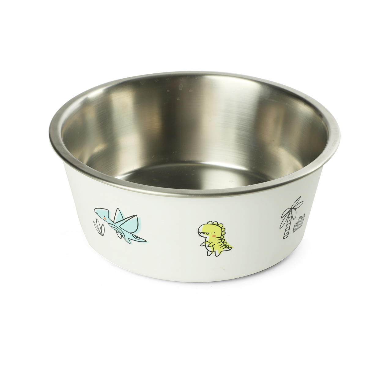 Миска Triol Динозаврики на резинке металл для животных
