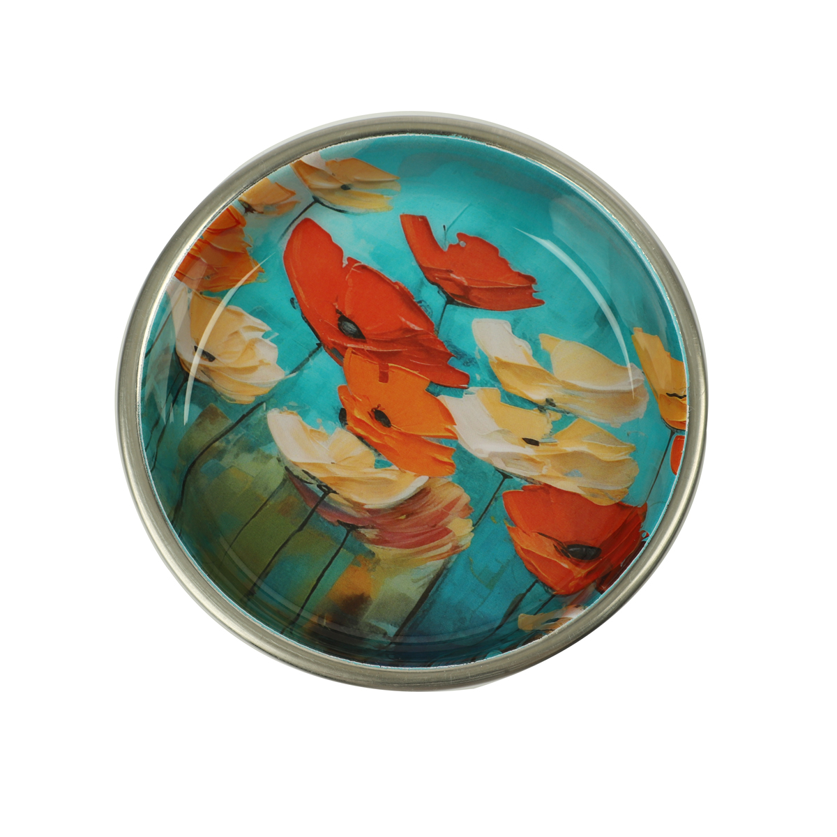 Миска Triol Маки на резинке металл для животных 250 мл