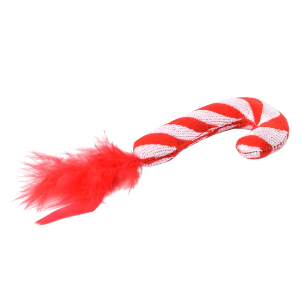 Игрушка Mr. Kranch Леденец с кошачьей мятой красный для кошек 9*3 см