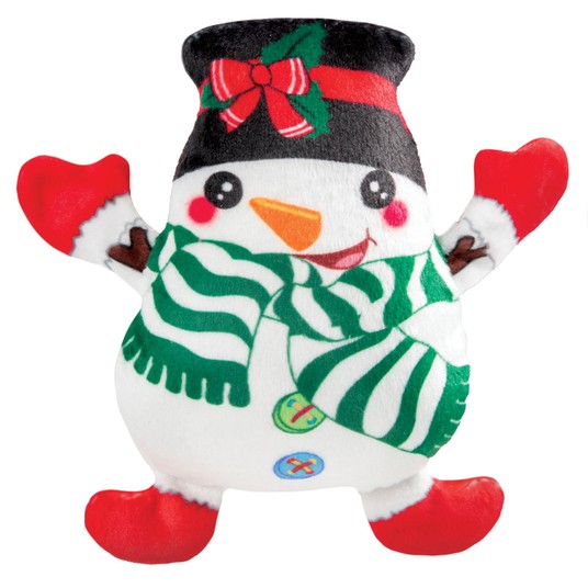 Игрушка Triol NEW YEAR Снеговик с бантом для собак 11,5 см