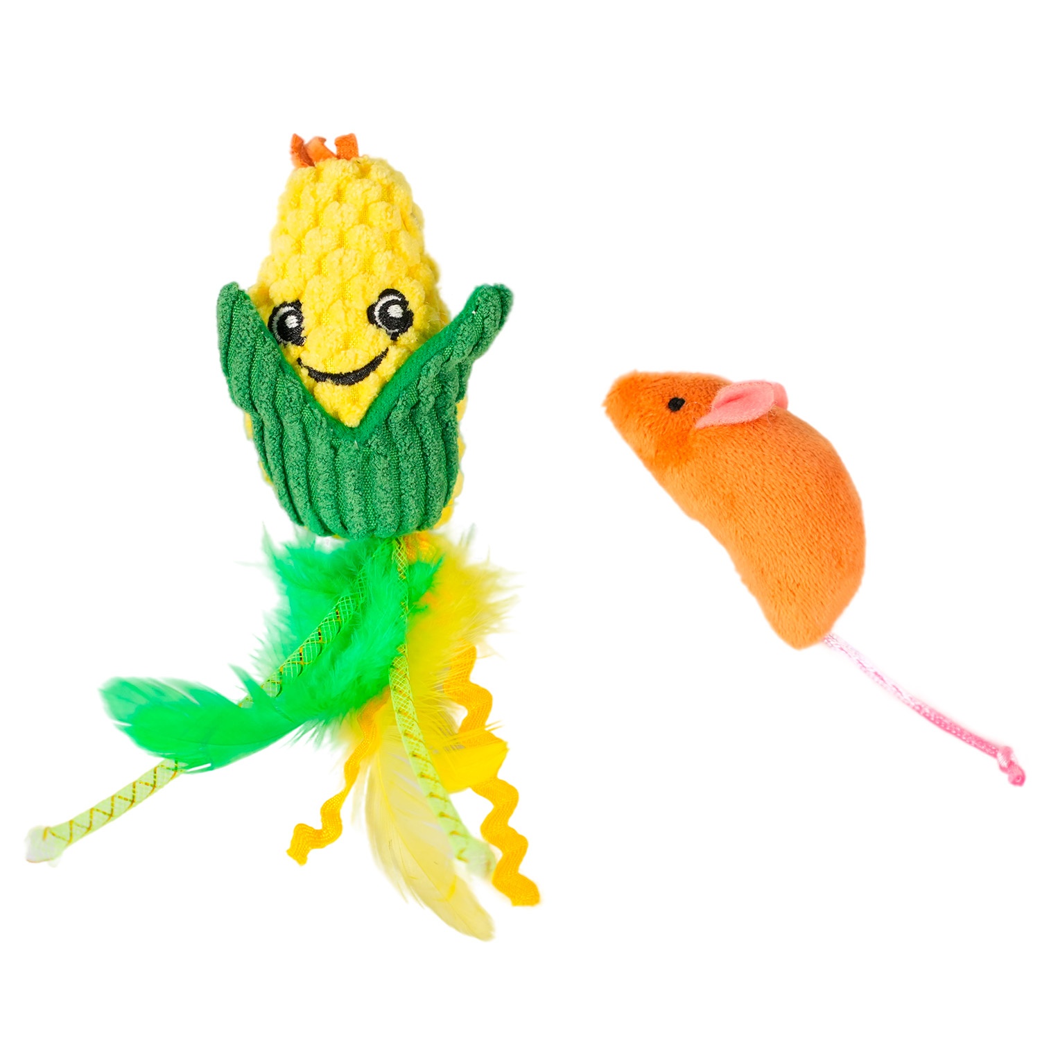 Игрушка Mr. Kranch кукуруза и мышка с кош мятой для кошек