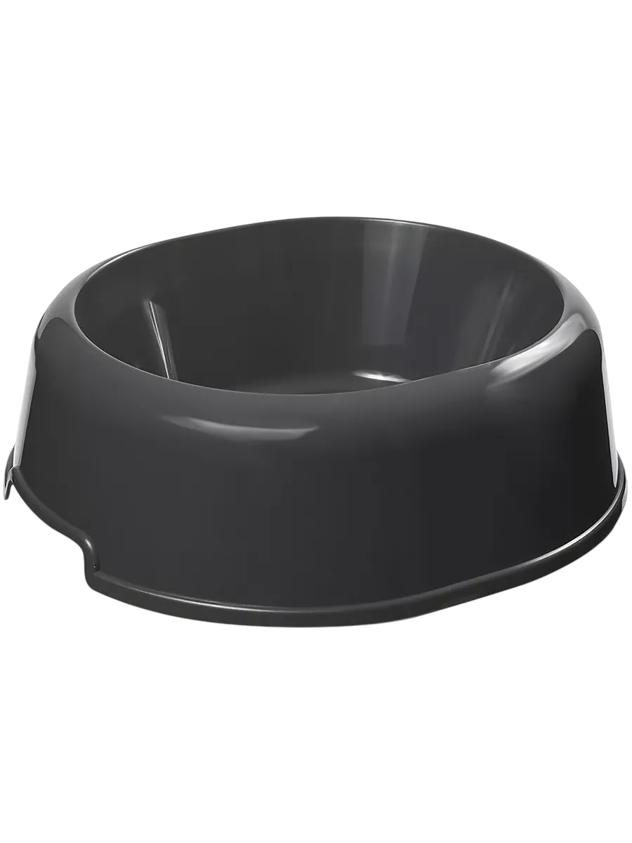 Миска Гамма Мармелад пластик серый для животных 300 мл