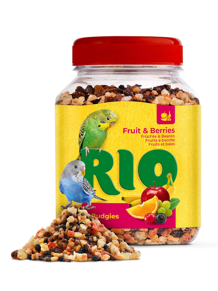 Лакомство Rio Фруктово-ягодная смесь для волнистых попугайчиков 180 г