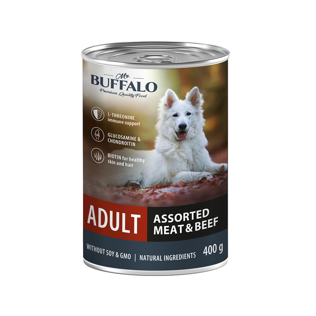 Mr.Buffalo Adult Мясное ассорти конс для собак 400 г 