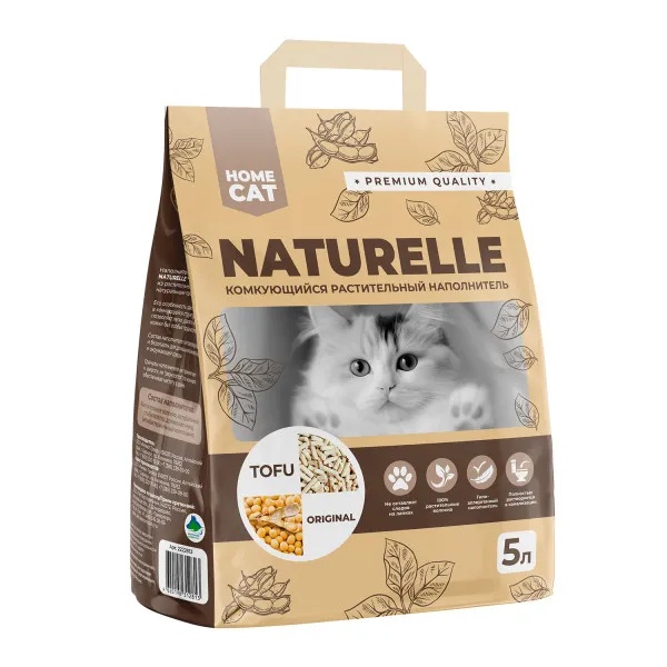 Наполнитель Homecat Naturelle Tofu Original комкующийся для кошек