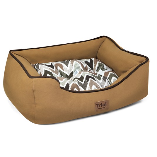 Лежанка Triol Осенняя классика прямоугольная коричневый для животных 47*37*17 см