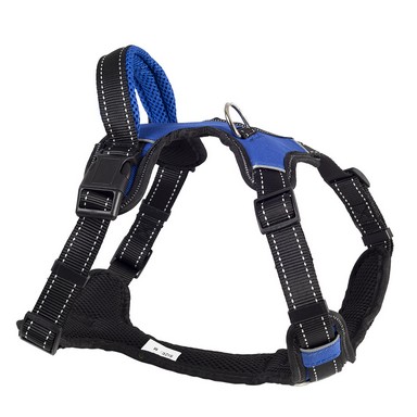 Шлейка Ecopet нейлон синий для животных L обх груди 65-80 см