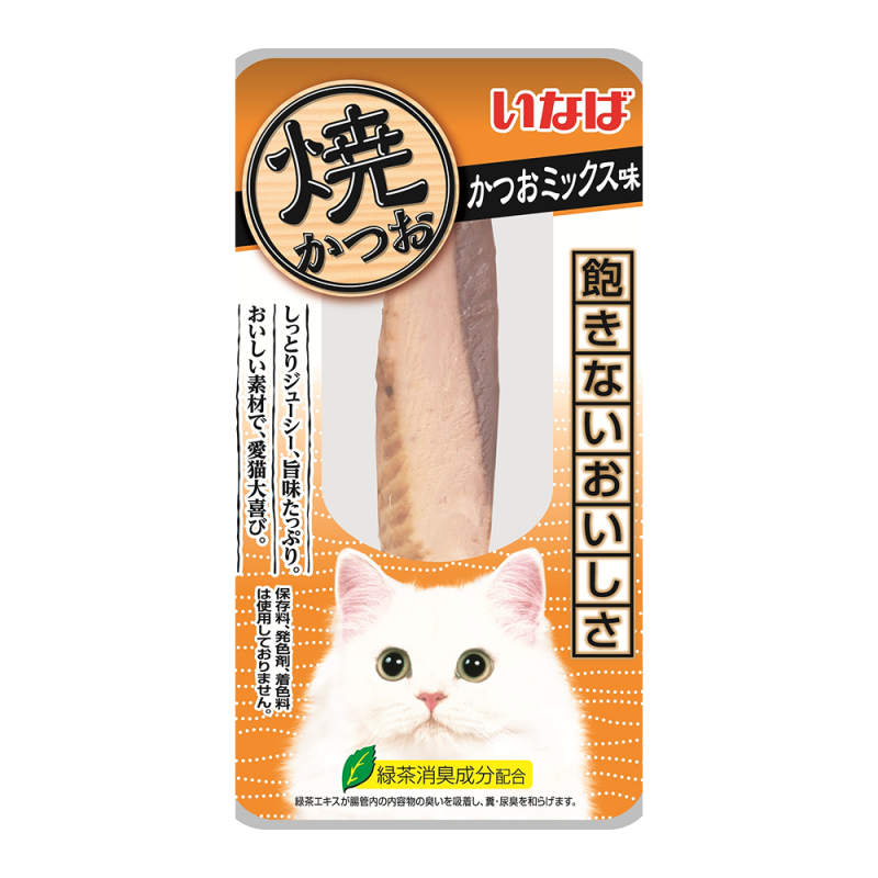 Лакомство Inaba Yaki Tuna Филе тунца со вкусом кацуобуси для кошек 12 г