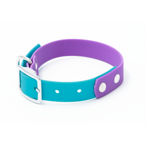 Ошейник Моськи-Авоськи биотан фиолетовый для собак 27-35 см