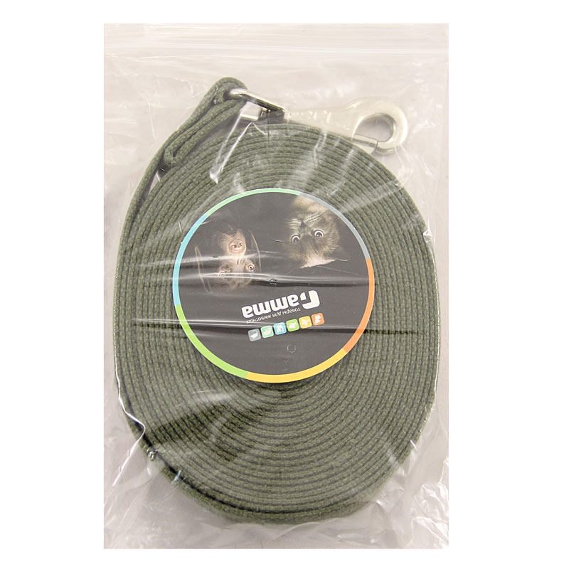 Поводок Gamma брезентовый для собак 2,5 см*7 м 2