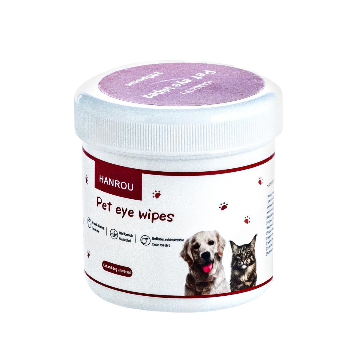 Влажные диски Wogy для ухода за глазами для животных 200 шт