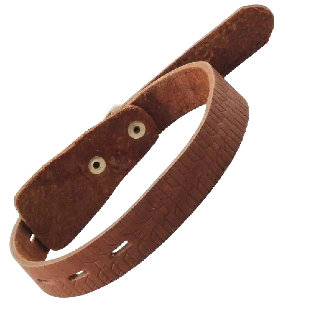 Ошейник Gamma кожаный безразмерный для собак 2,5*58 см