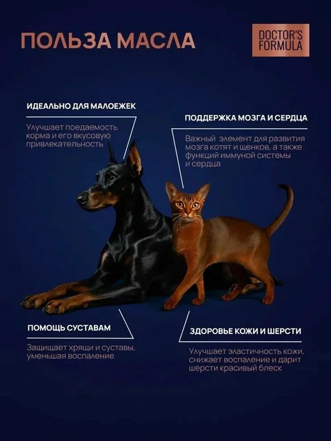 Масло дикого лосося Doctor's Formula для кошек и собак 250 мл 3