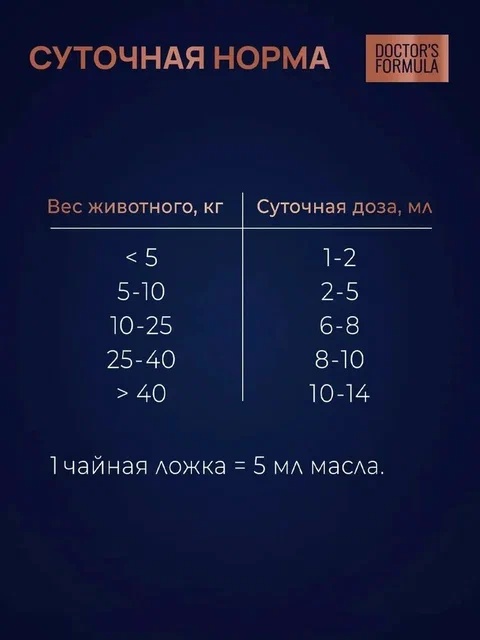 Масло дикого лосося Doctor's Formula для кошек и собак 250 мл 5