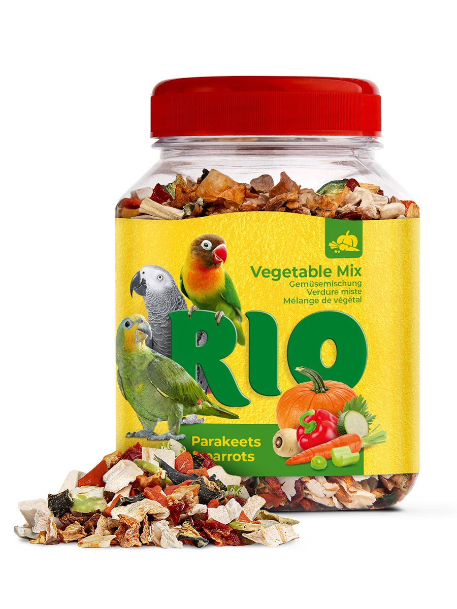 Лакомство Rio Овощная смесь для крупных и средних попугаев 150 г
