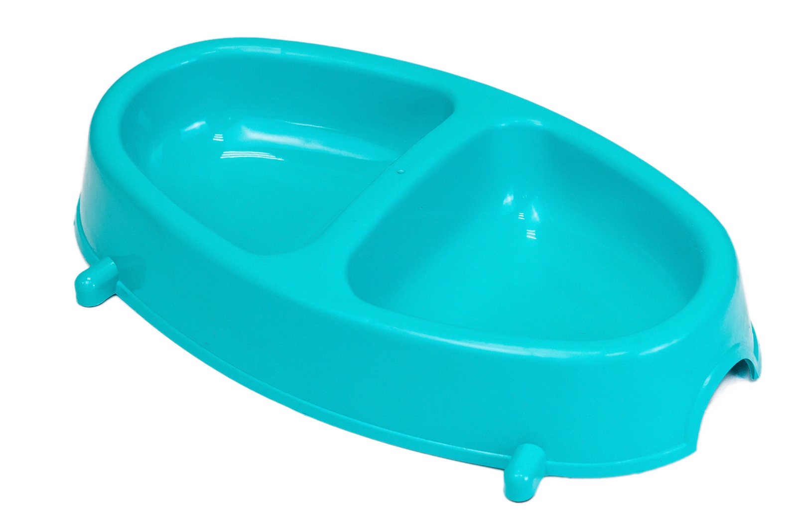 Миска Рэд Пластик двойная пластик голубой для животных 2*200 мл