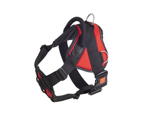 Шлейка Каскад фаст с блокировкой нейлоновая красная 1