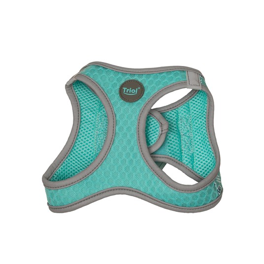 Шлейка-жилетка Triol Марокко мягкая со светоотр элементами мятная для собак XS 34-36 см