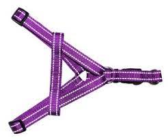 Шлейка Уют нейлон фиолетовый для собак 1,6*30-51 см