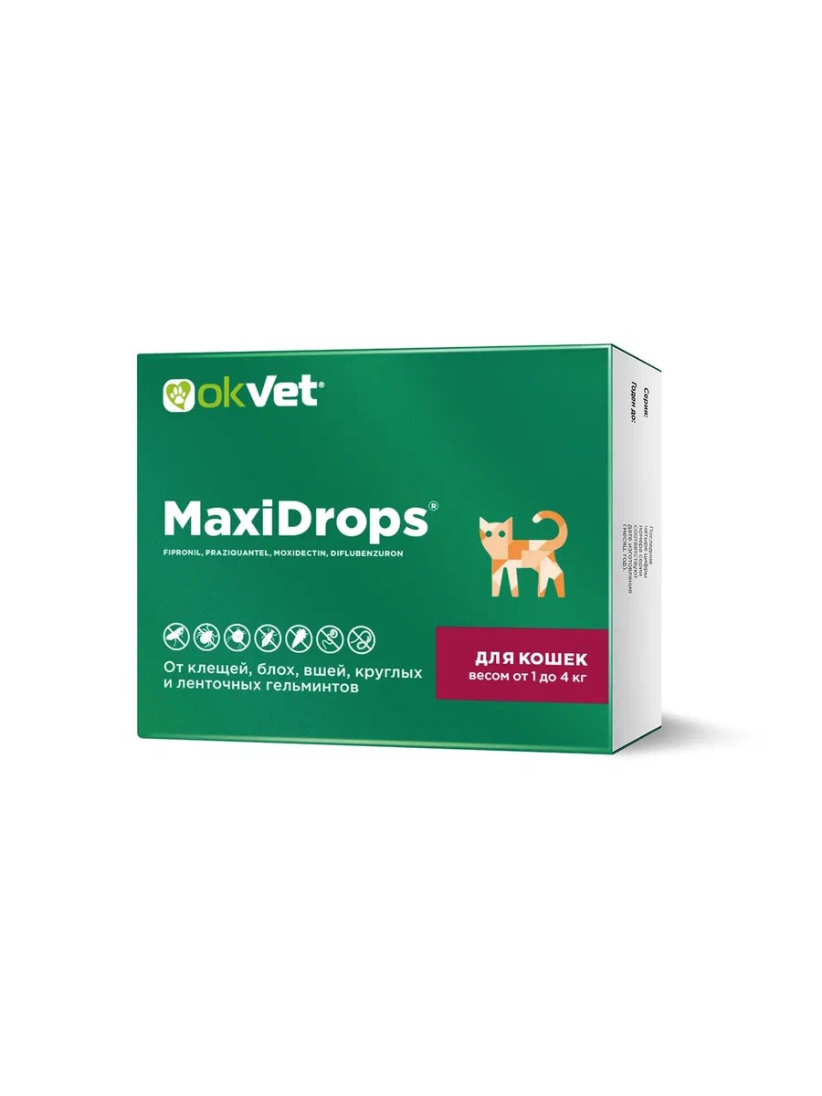 МаксиДропс капли на холку для кошек