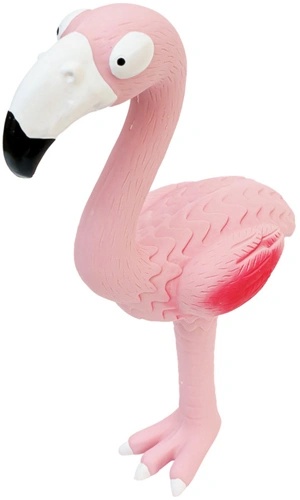 Игрушка ZooOne Фламинго латекс для собак 27,7 см
