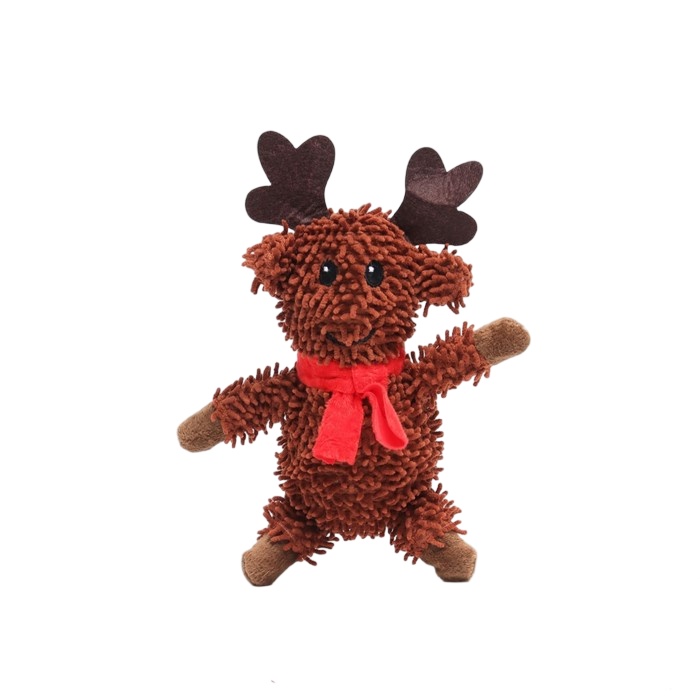 Игрушка Сима-Ленд Олень мягкая с пищалкой для собак 26см