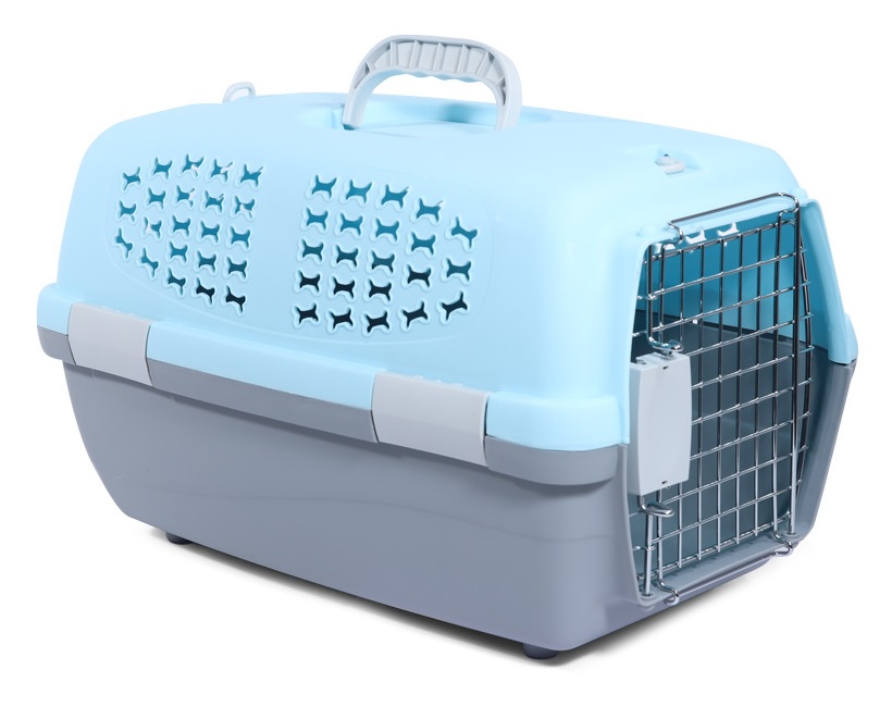 Переноска Triol Косточки мятная для животных S 48*30*28 см