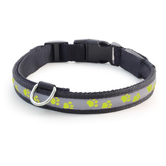 Ошейник Triol светодиодный NIGHT CITY нейлон салатовый для собак M