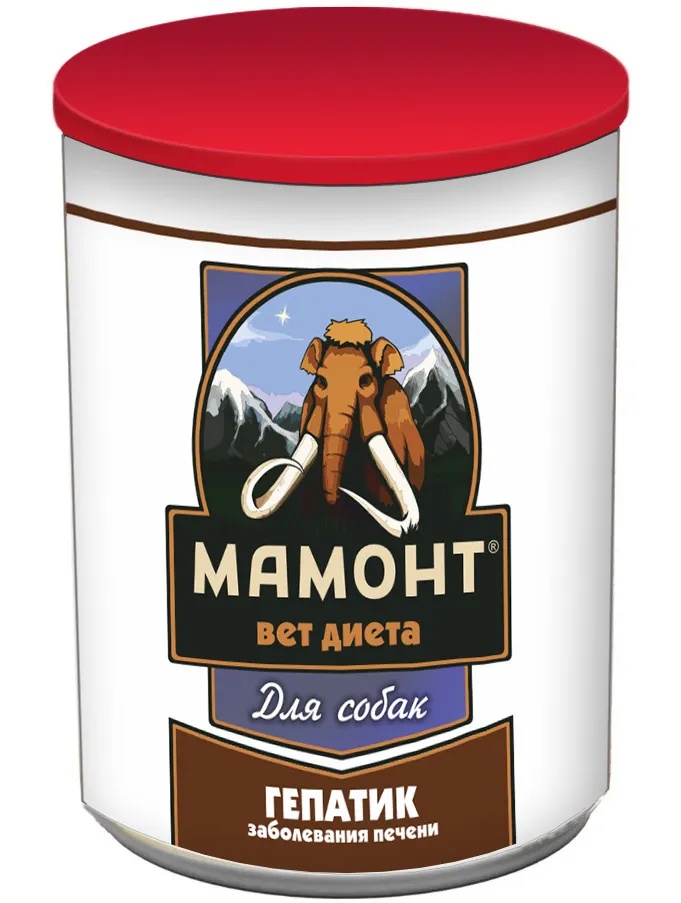 Мамонт VET Diet Гепатик консерва для собак 525 г