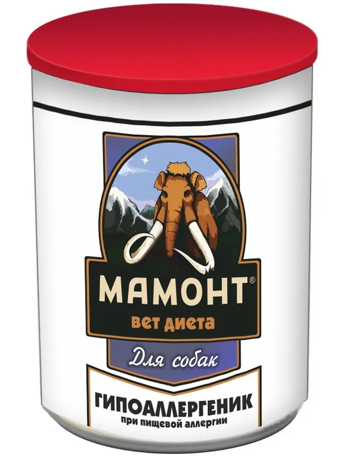 Мамонт VET Diet Гипоаллергеник консерва для собак 525 г