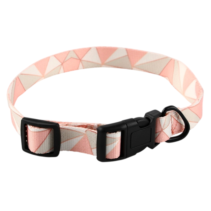 Комплект Пижон Ромбы поводок и ошейник для собак 2 м/28-46 см