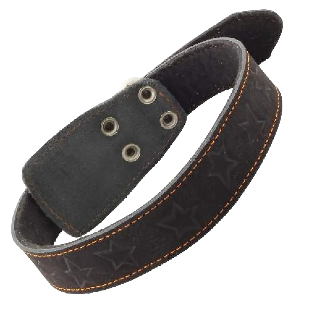 Ошейник Gamma кожа для собак 3,6*72 см