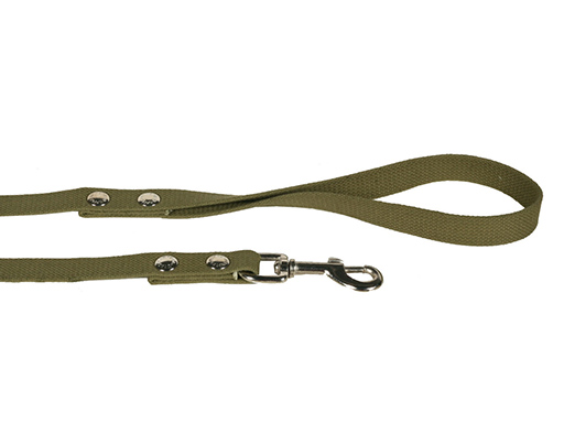 Поводок V.I.Pet брезент сшивной стальной карабин для собак 2,5 см*3 м