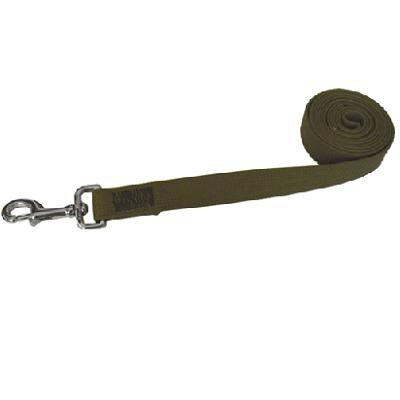 Поводок V.I.Pet брезент усиленный сшивной стальной карабин для собак 2,5см*10м