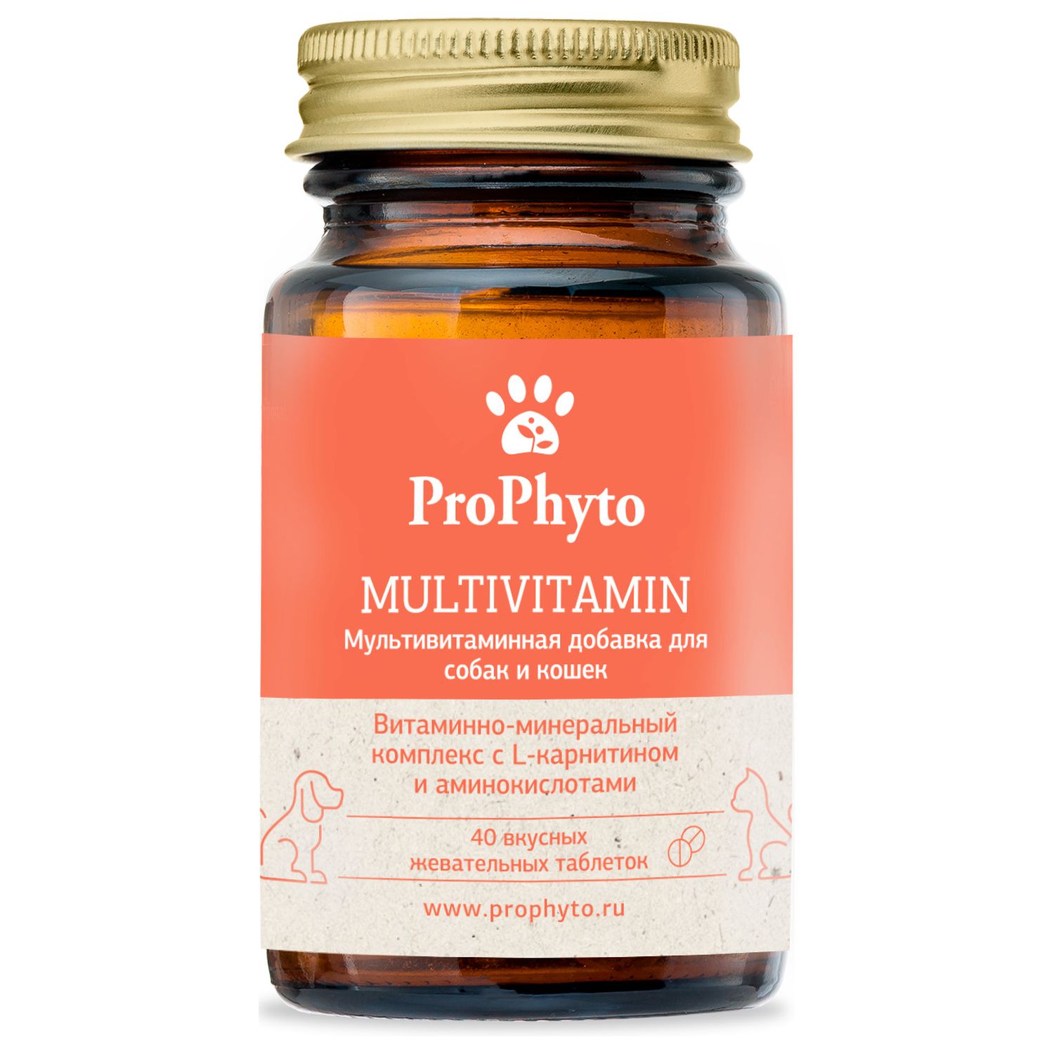 Витамины ProPhyto Мультивитамин таблетка для животных 40 шт