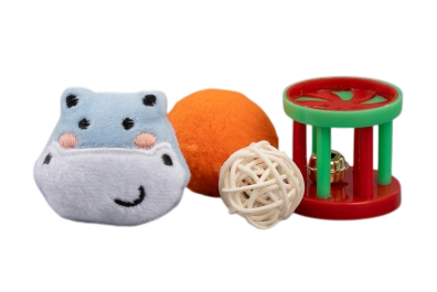 Набор игрушек Wogy 4 предмета микс для кошек