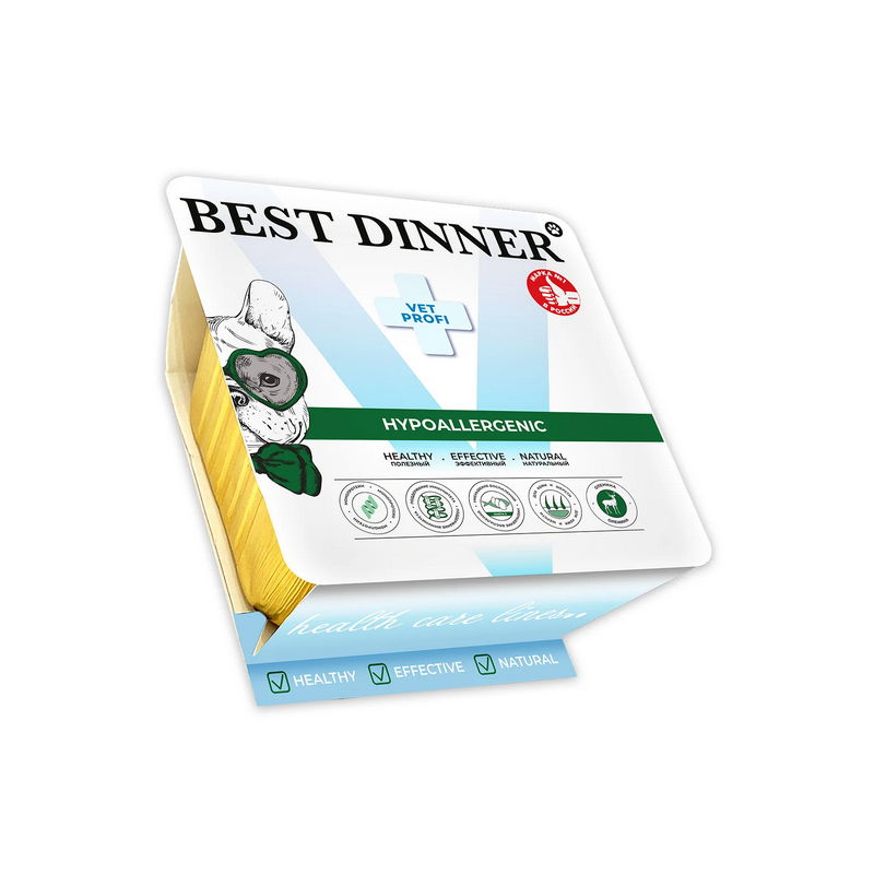 Best Dinner Vet Profi Hypoallergenic Low Fat Оленина паштет ламистер для собак 100 г