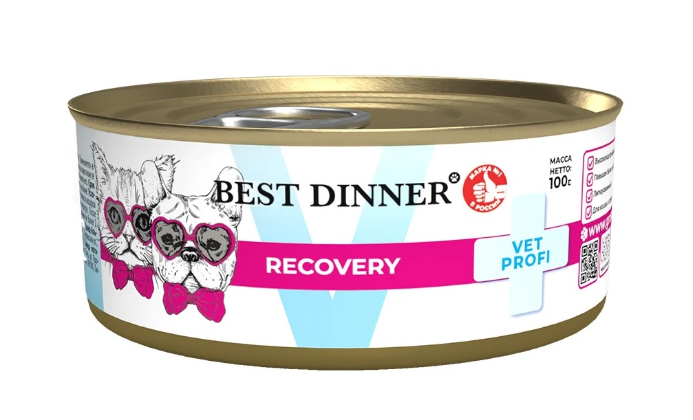 Best Dinner Vet Profi Recovery консервы для животных 100 г 
