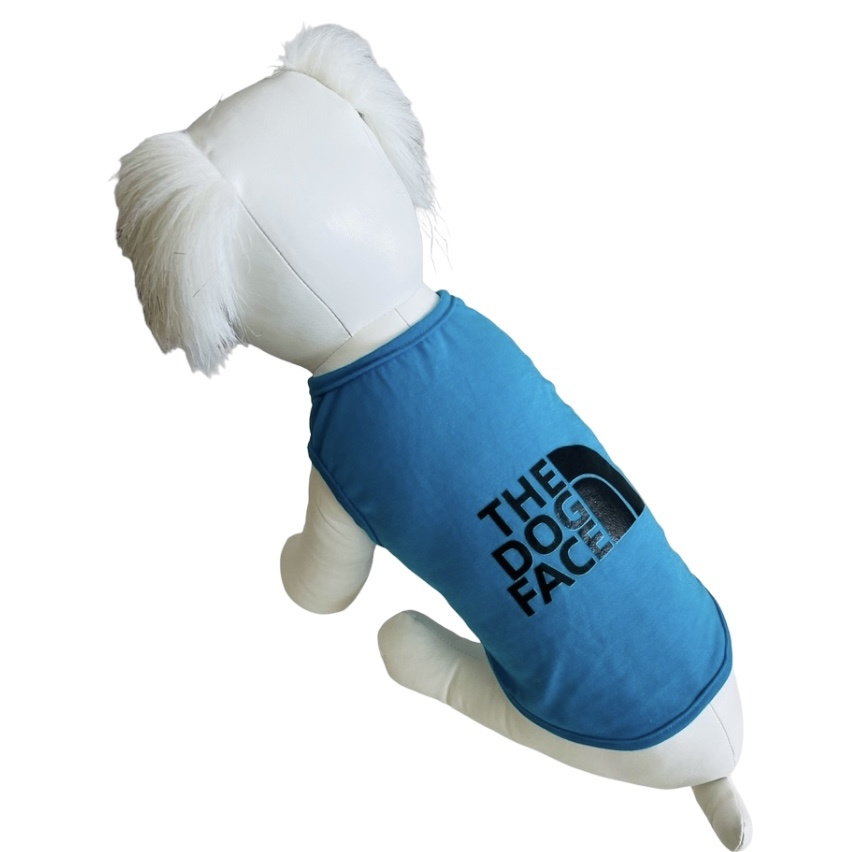 Майка PetFashion Dog face голубой для собак