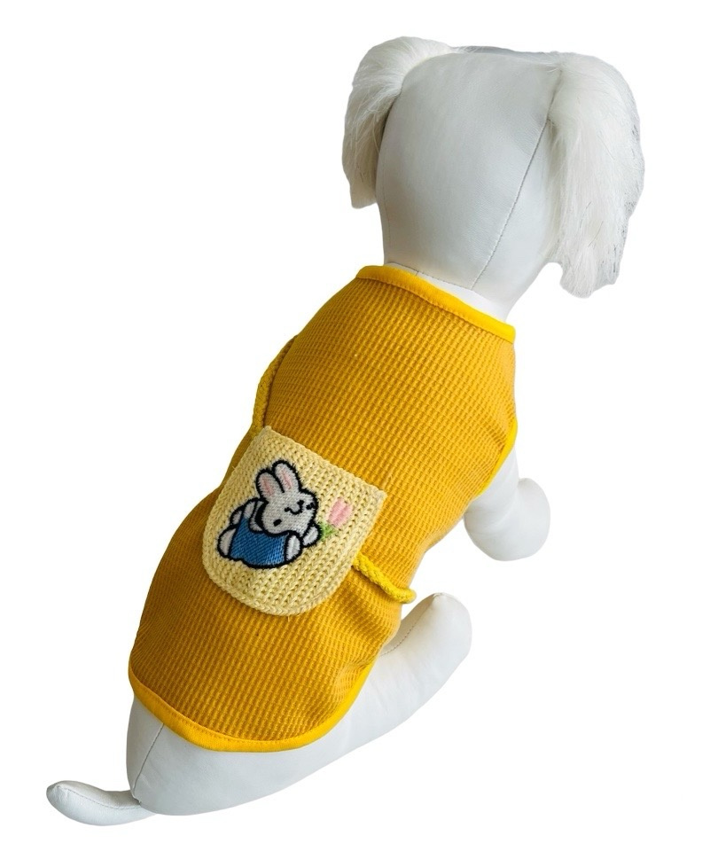 Майка PetFashion Зайка горчичный для собак