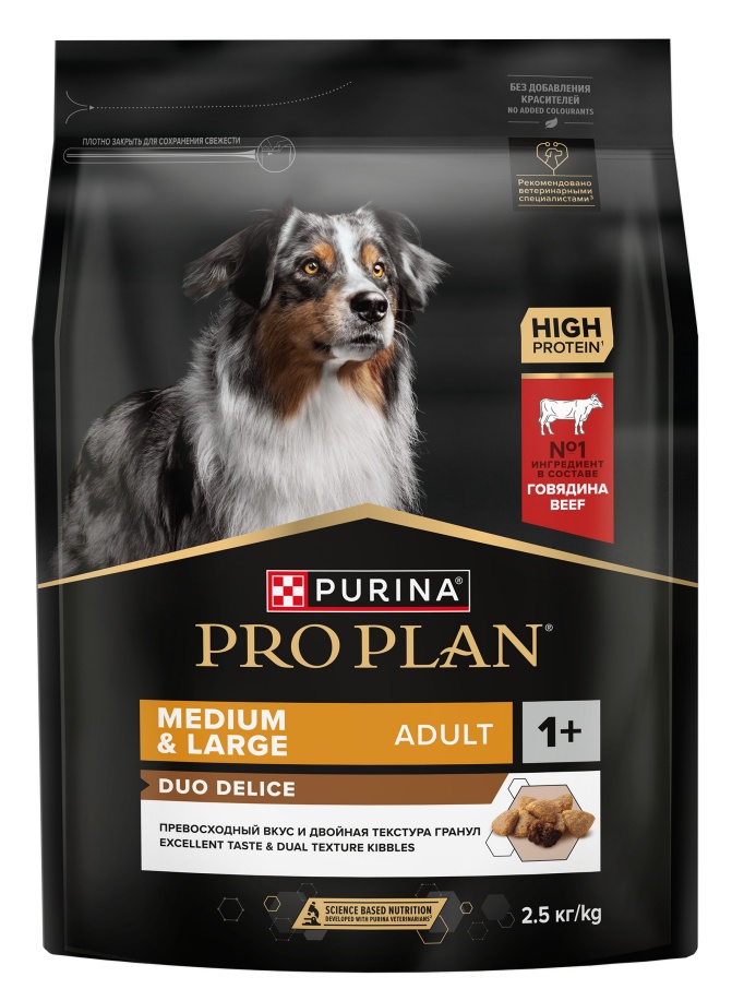 Pro Plan Duo Delice Adult Говядина/Рис для собак