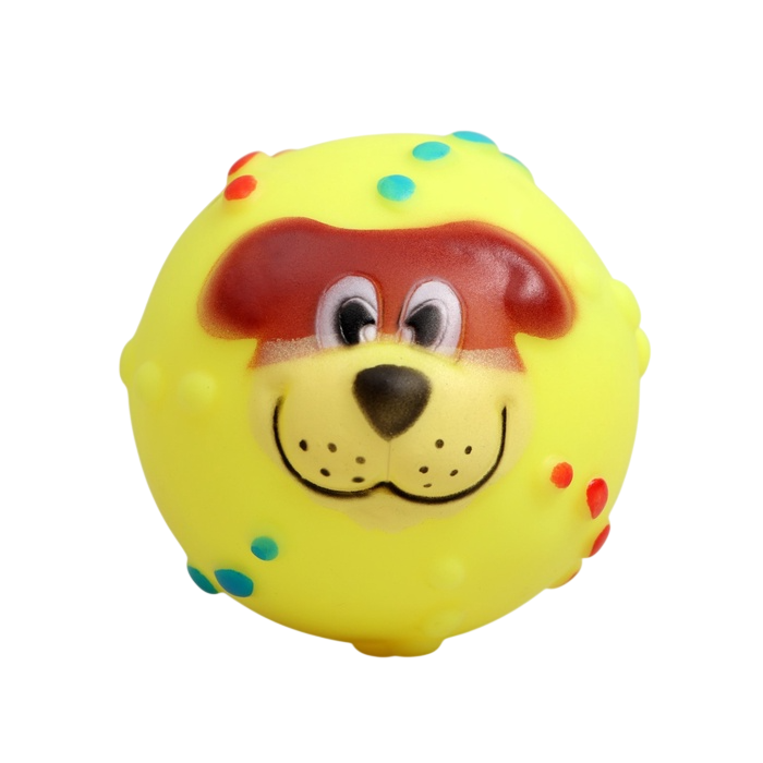Игрушка Сима-Лэнд мяч Джим пищащая для собак 6 см 