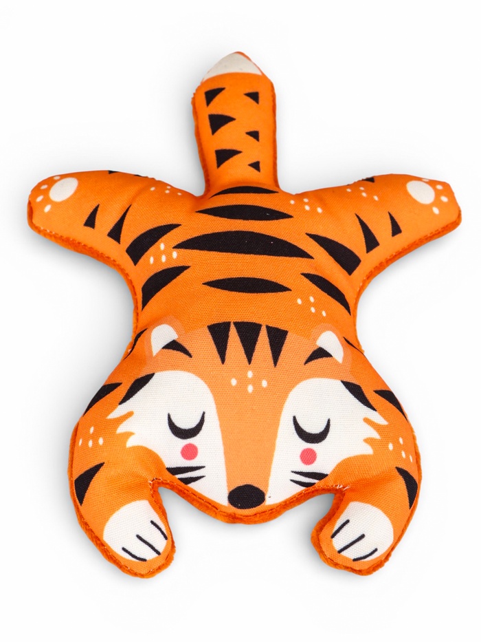 Игрушка Тигр мягкая с пищалкой для собак 25 см