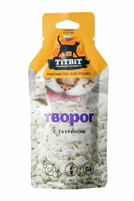 Лакомство TitBit Творог с таурином для кошек 15 г