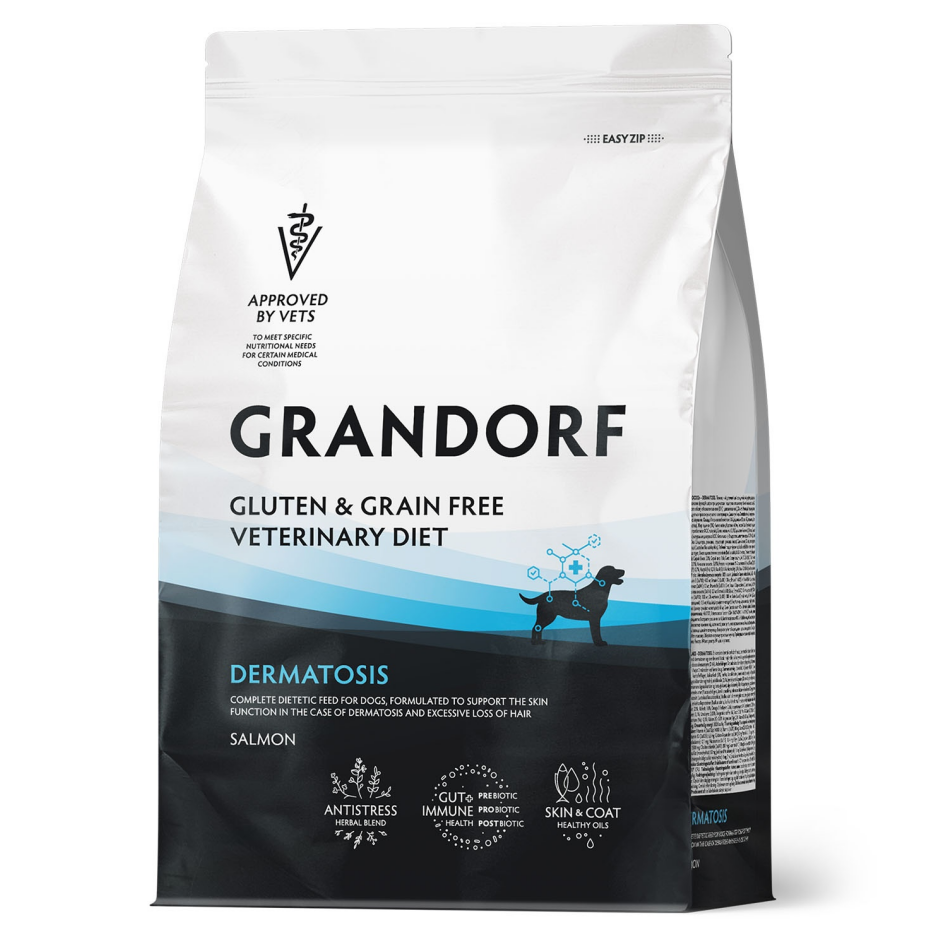 Grandorf Dermatosis Adult Лосось для собак