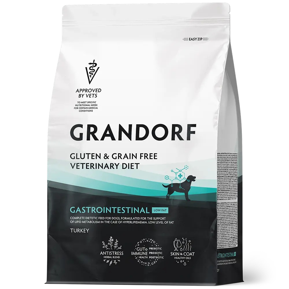 Grandorf Veterinary Diet Gastrointestinal Low Fat Индейка для собак