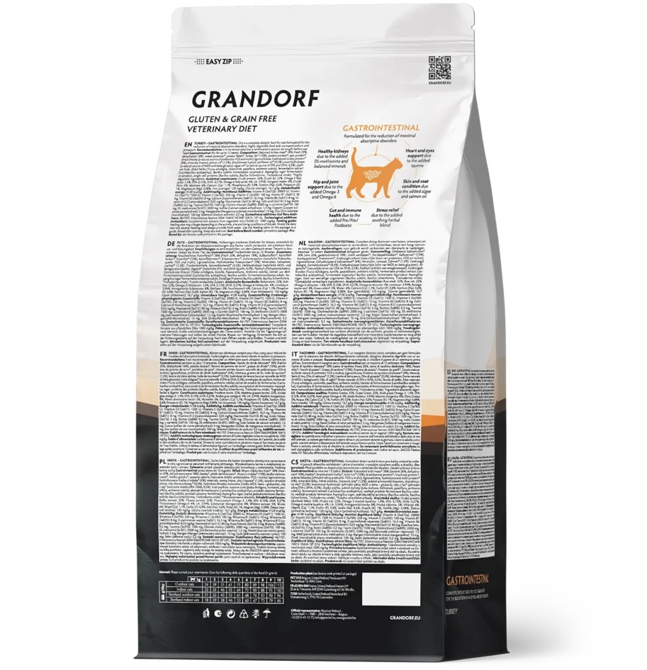 Grandorf Veterinary Diet Gastrointestinal Индейка для кошек 2