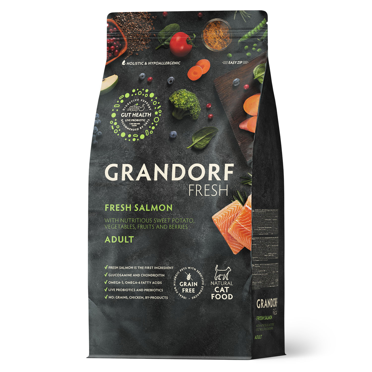 Grandorf Fresh Adult Лосось/батат для кошек